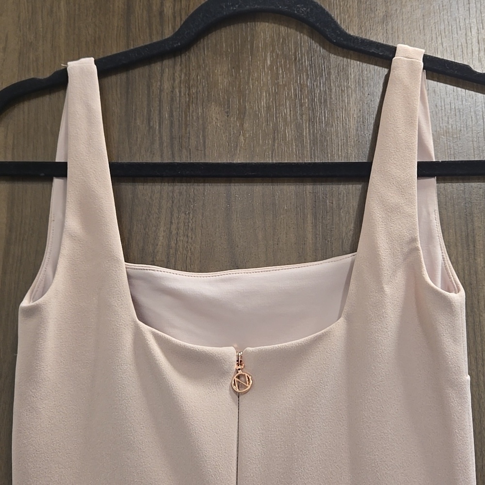 NOOKIE-NWT-Rendevous Mini Dress Sleeveless Square Neck Zip Stretch-Size Small - Picture 11 of 15